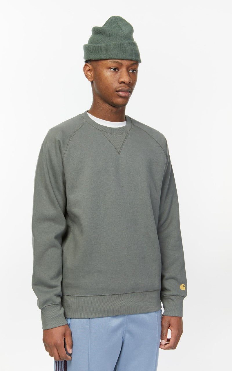 Carhartt WIP Chase Sweatshirt Thyme/Gold