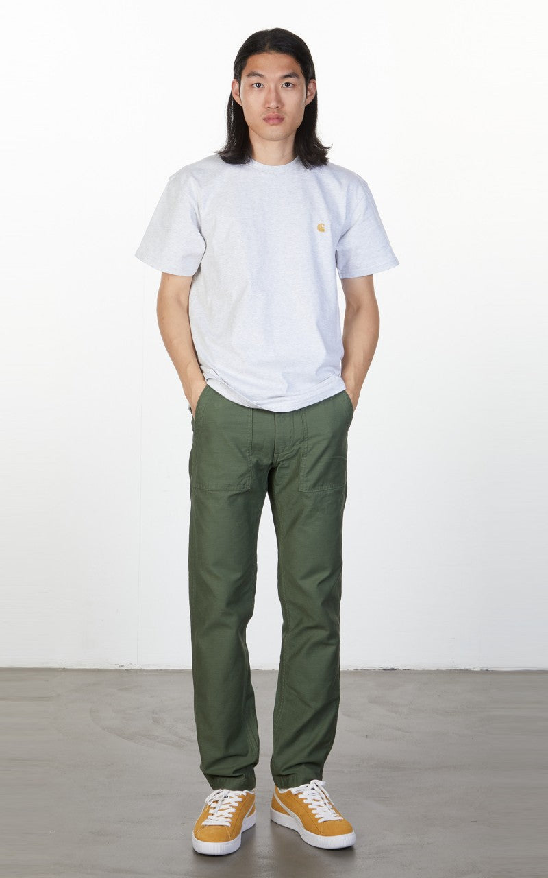 Carhartt WIP S/S Chase T-Shirt Ash Heather/Gold