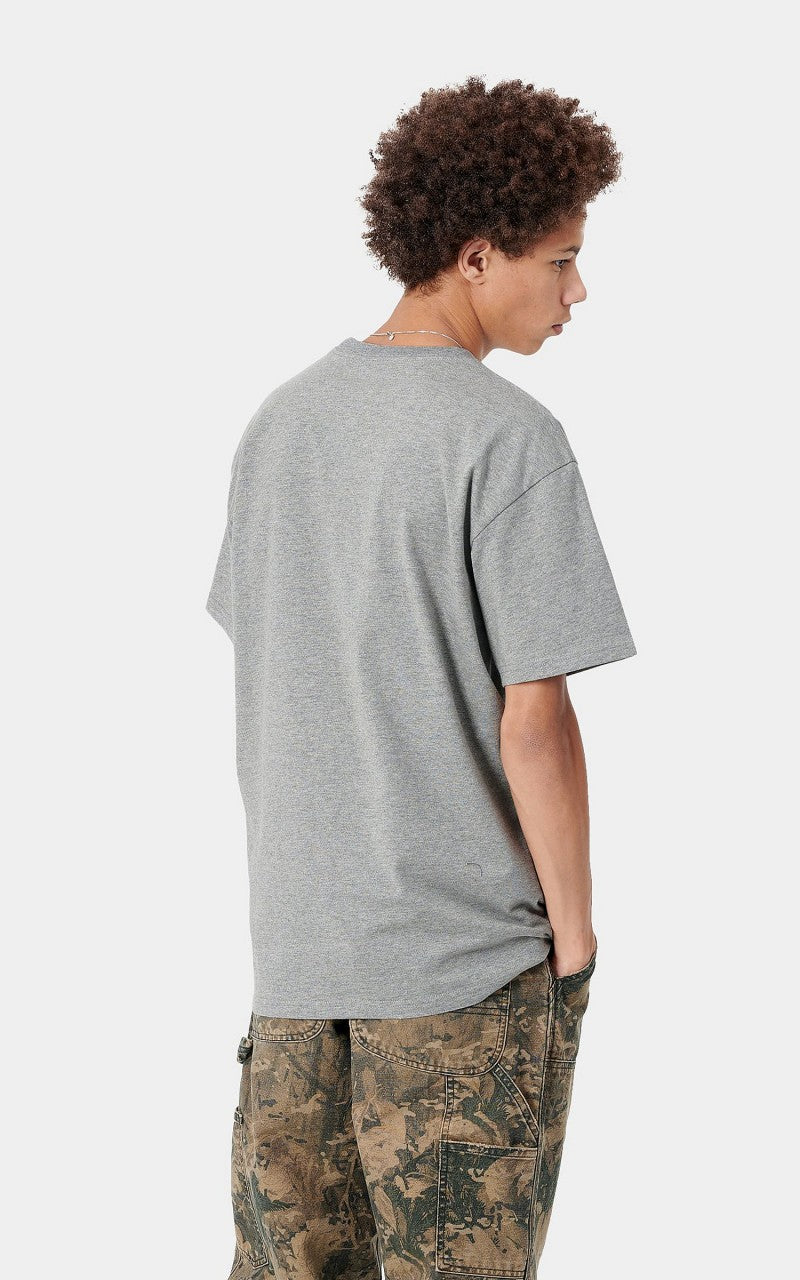 Carhartt WIP S/S Chase T-Shirt Grey Heather/Gold