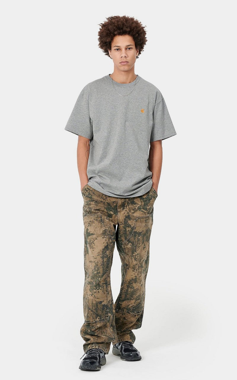 Carhartt WIP S/S Chase T-Shirt Grey Heather/Gold