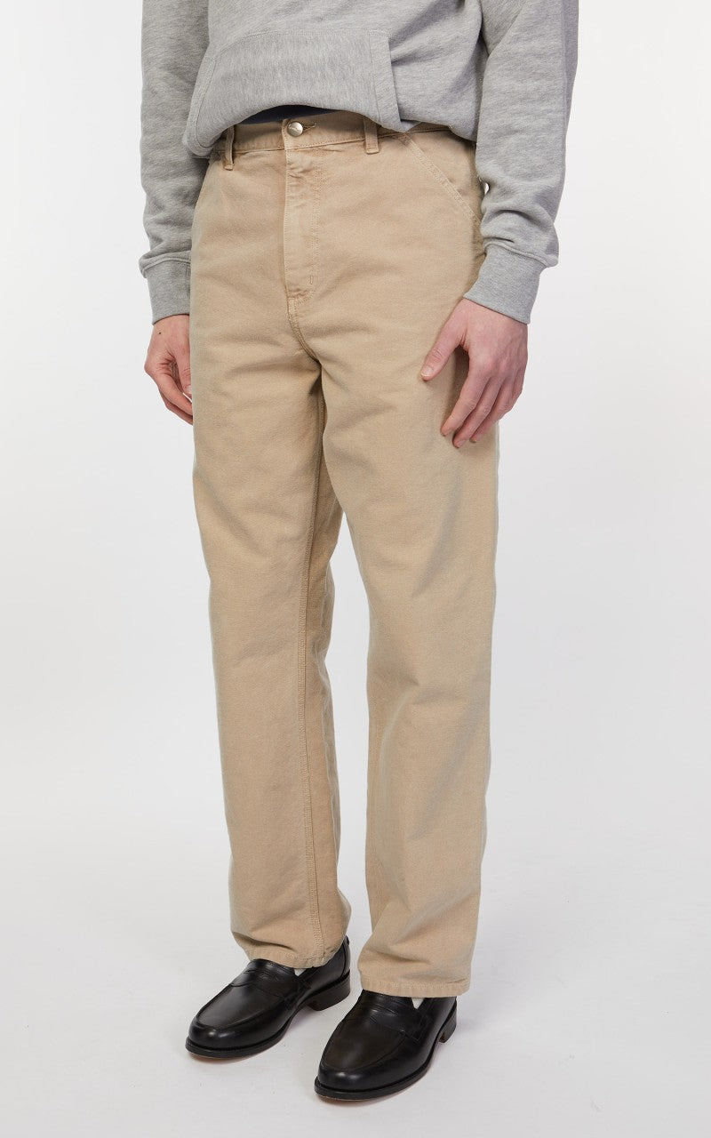 Carhartt WIP Single Knee Pant Dearborn Canvas Faded Dusty Hamilton Brown