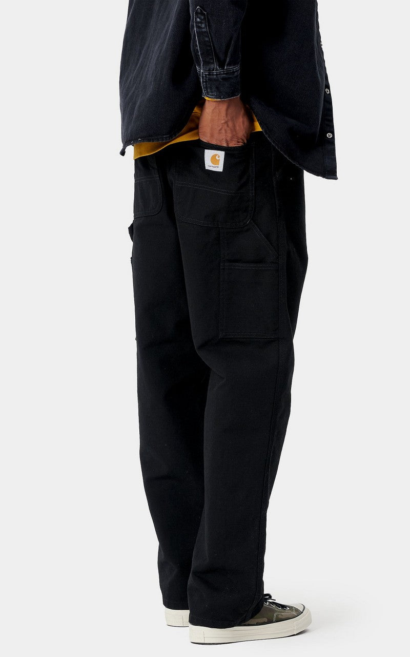 Carhartt WIP Single Knee Pant Dearborn Canvas Rinsed Black