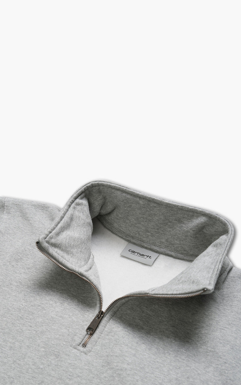 Carhartt WIP Chase Neck Zip Sweatshirt Grey/Gold