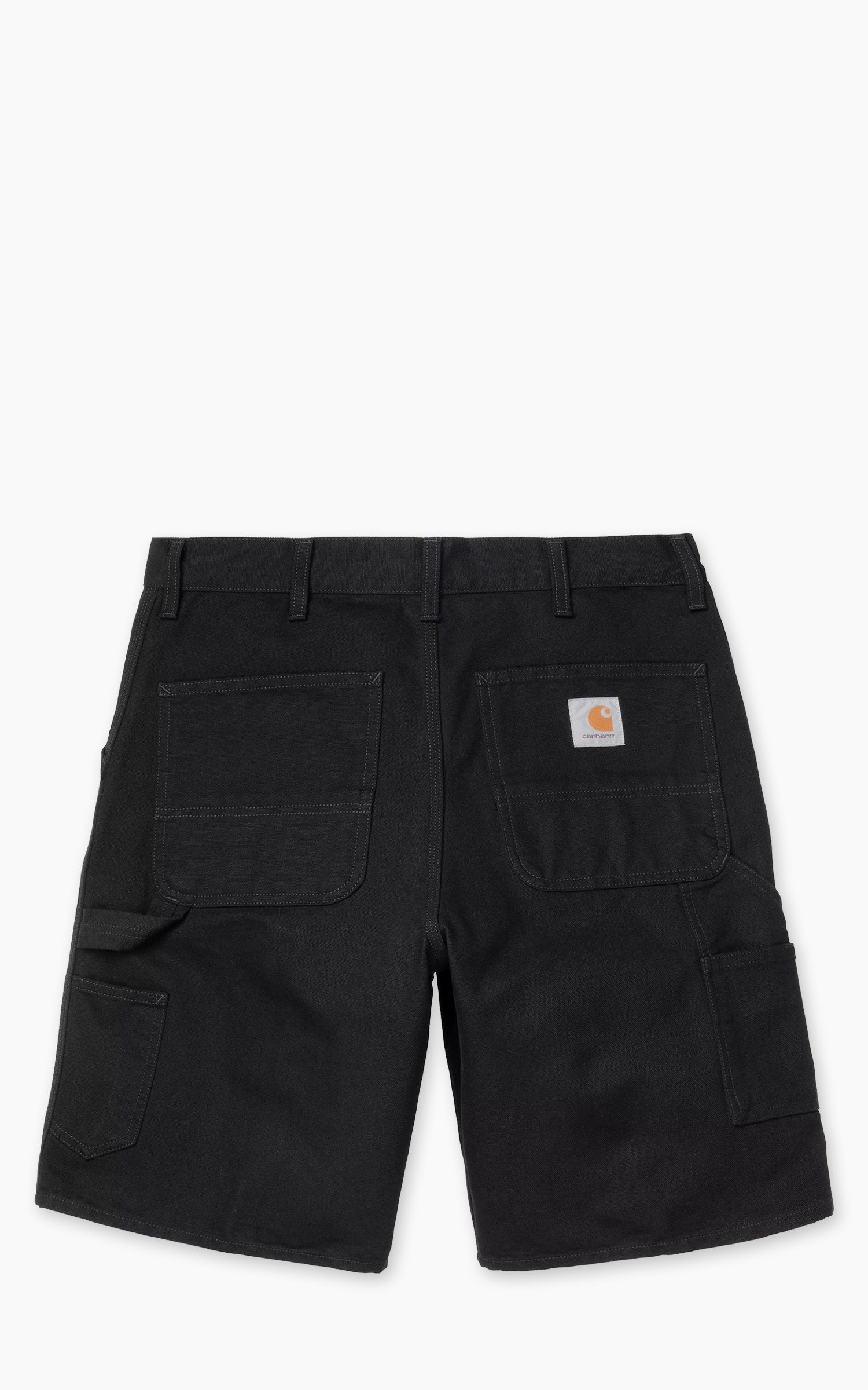 Carhartt WIP Single Knee Short Dearborn Canvas Rinsed Black