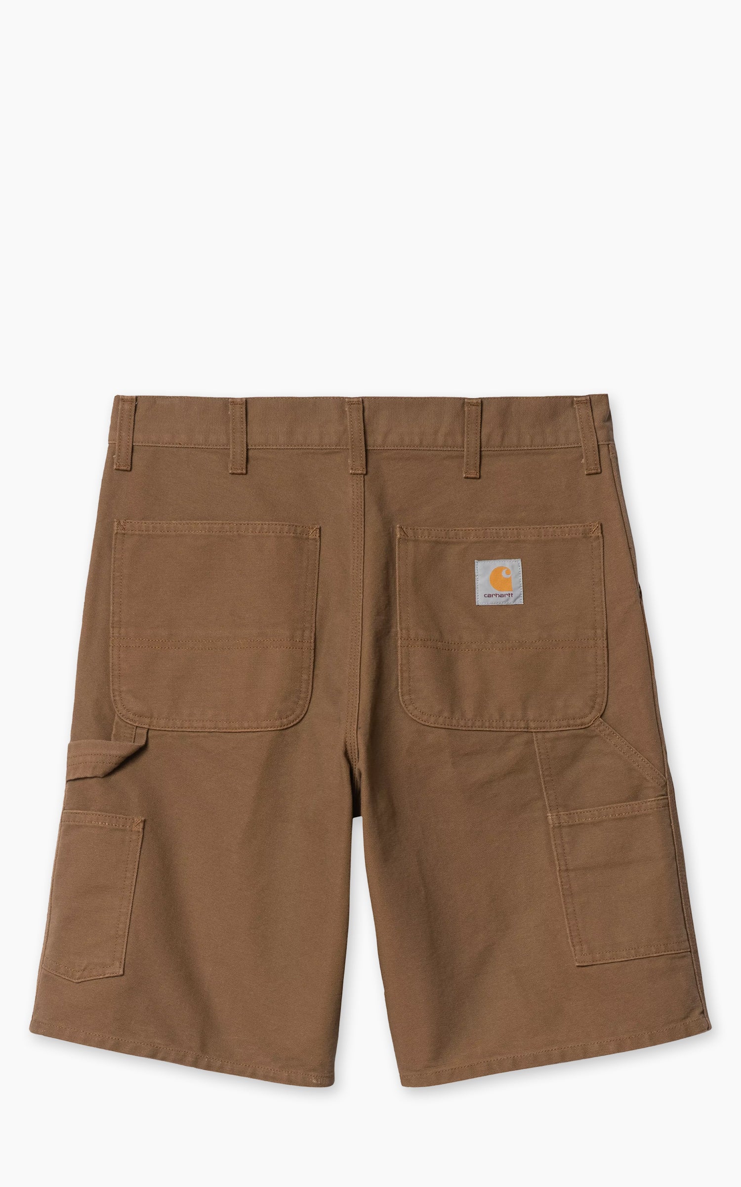 Carhartt WIP Single Knee Short Dearborn Canvas Rinsed Hamilton Brown