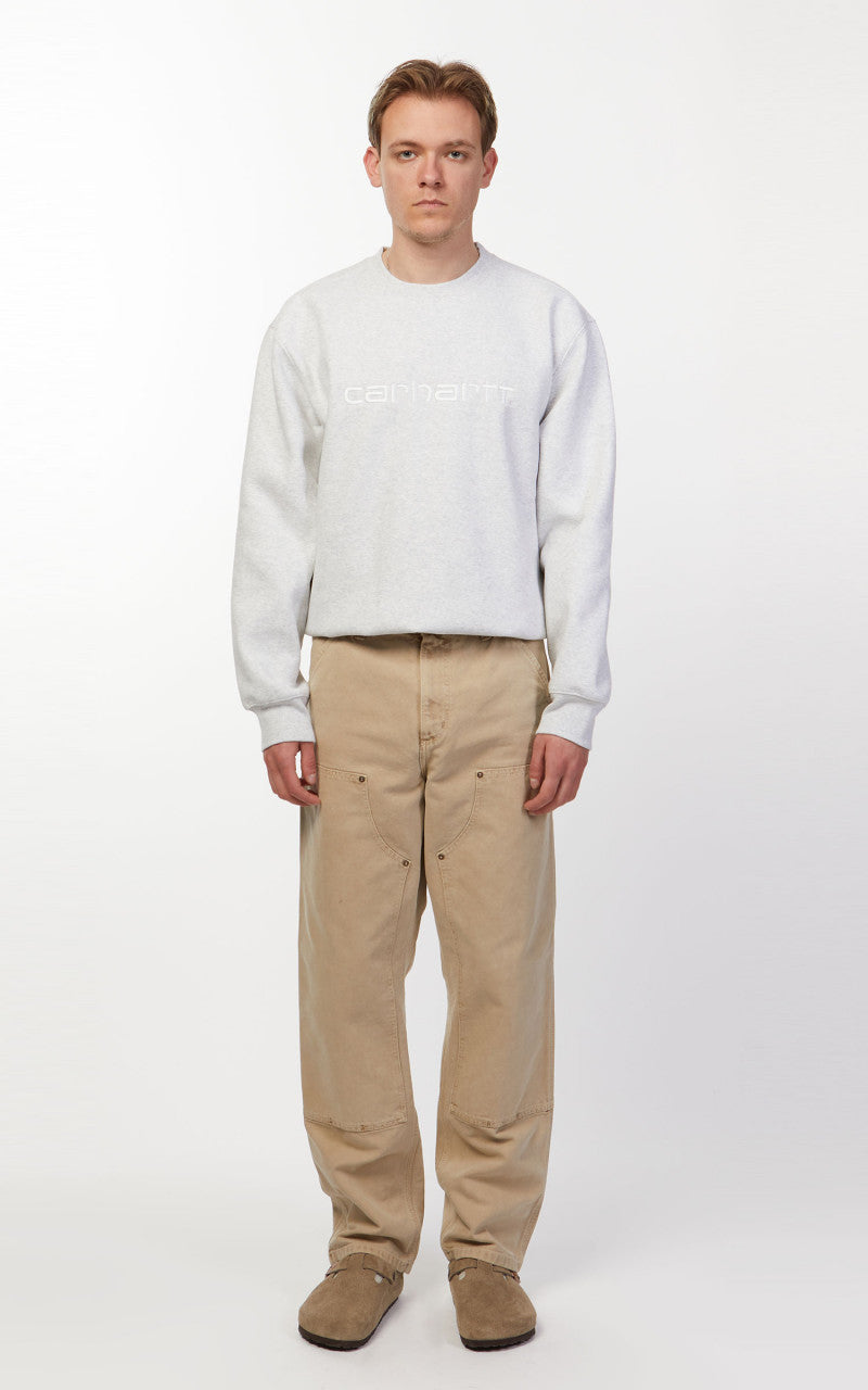 Carhartt WIP Double Knee Pant Dearborn Canvas Faded Dusty H Brown