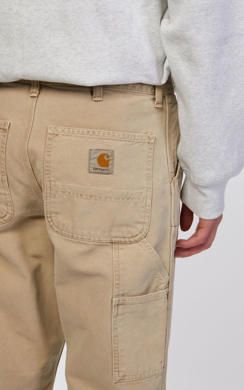 Carhartt WIP Double Knee Pant Dearborn Canvas Faded Dusty H Brown
