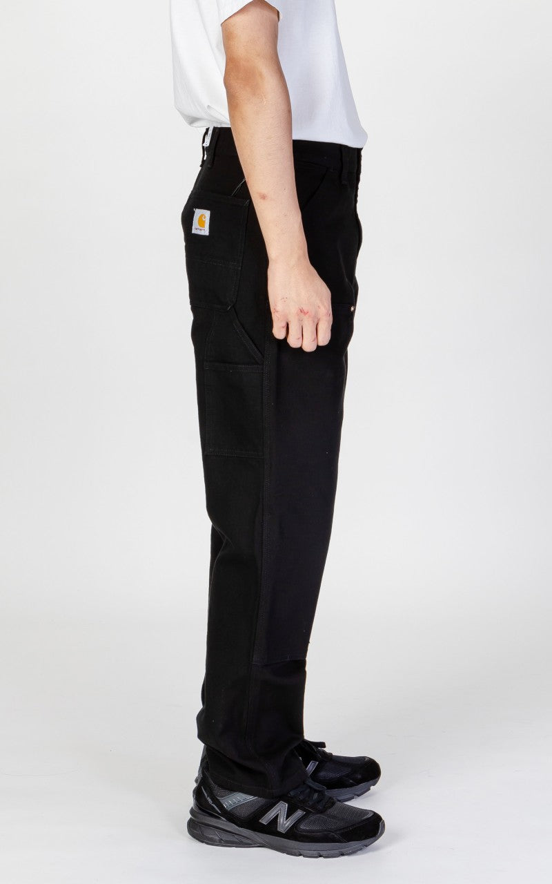 Carhartt WIP Double Knee Pant Dearborn Canvas Rinsed Black