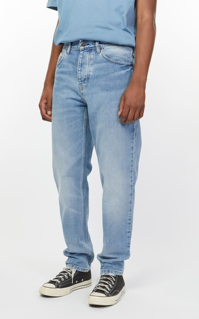 Carhartt WIP Newel Pant Blue Light Used Washed