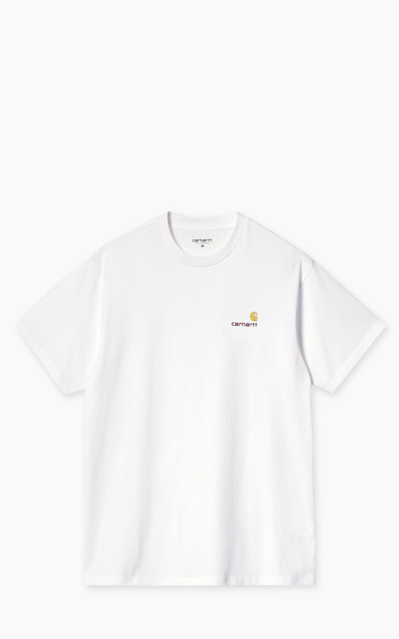 Carhartt WIP S/S American Script T-Shirt White