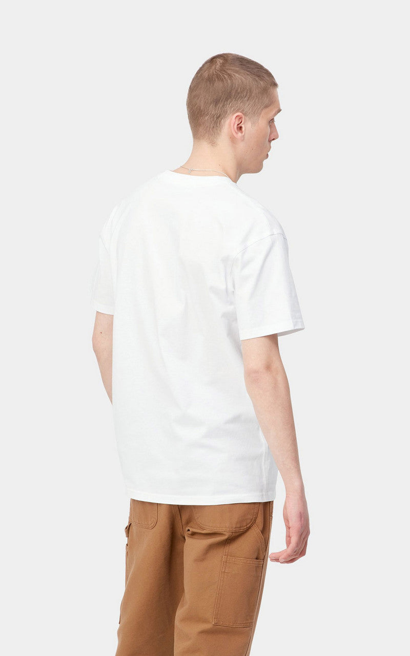 Carhartt WIP S/S American Script T-Shirt White