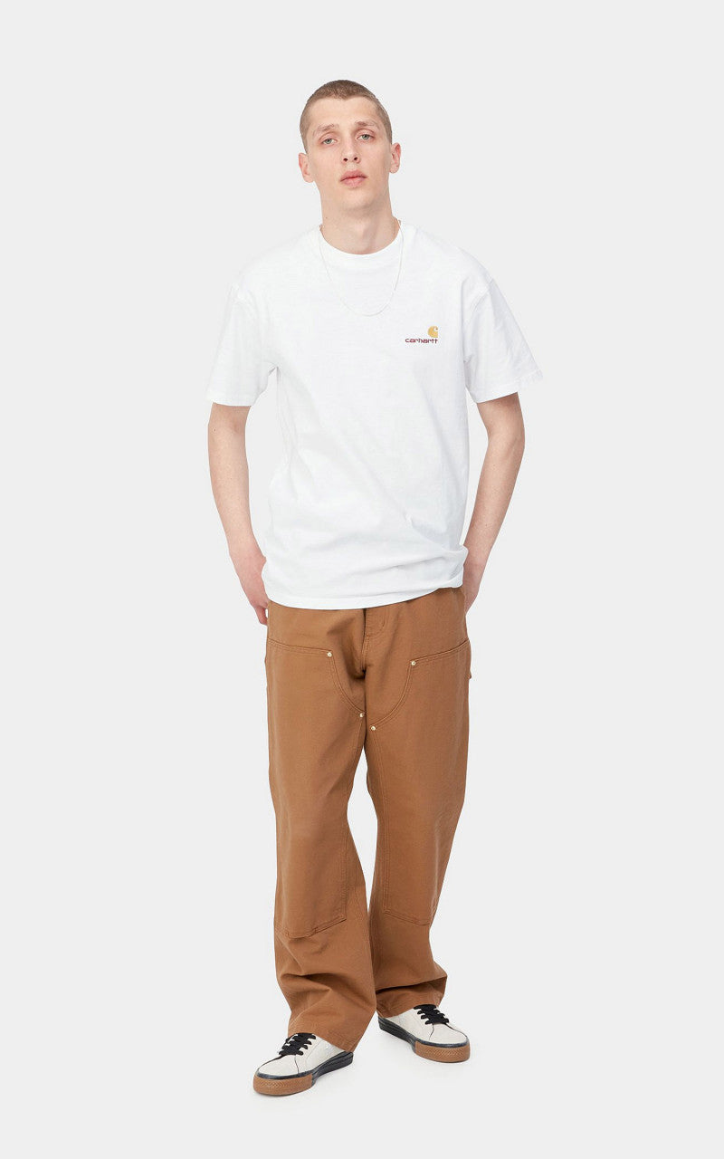 Carhartt WIP S/S American Script T-Shirt White