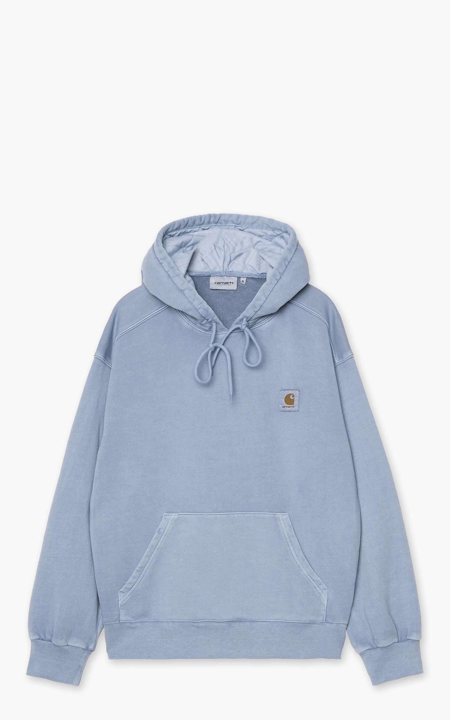 Carhartt WIP Hooded Nelson Sweatshirt Garment Dyed Gentle Blue