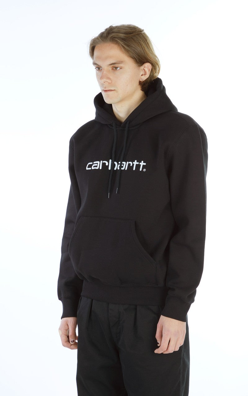 Carhartt WIP Hooded Carhartt Sweat Black/White