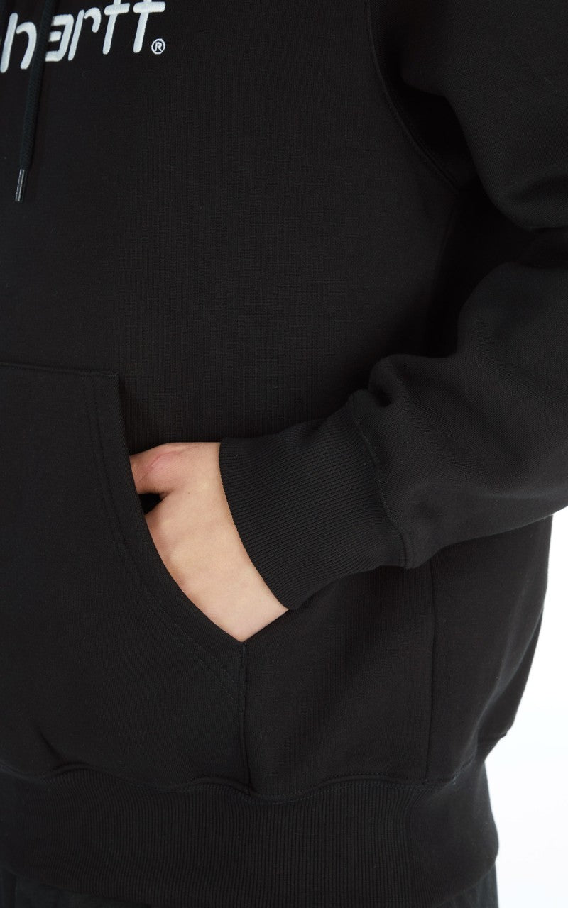 Carhartt WIP Hooded Carhartt Sweat Black/White