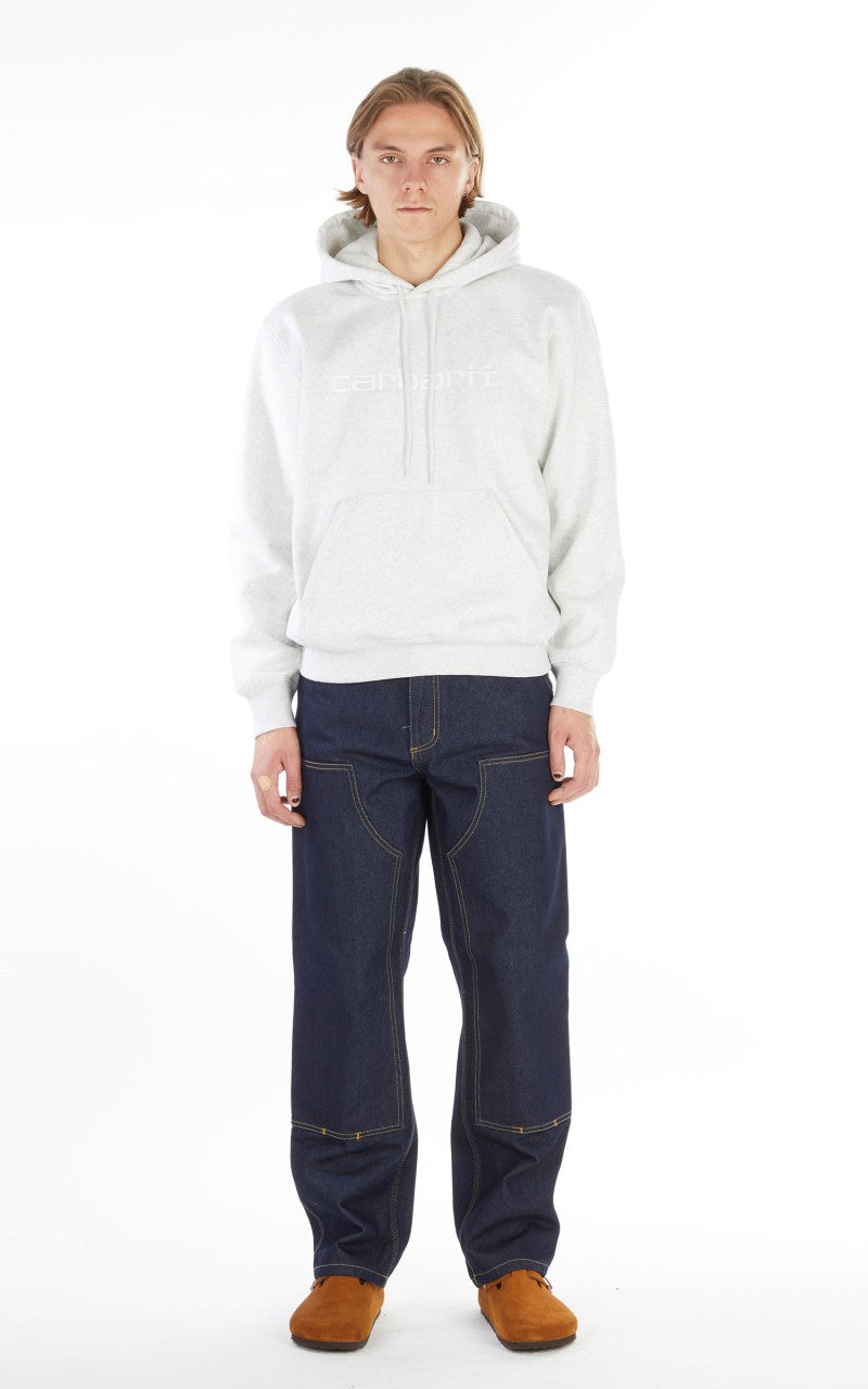 Carhartt WIP Hooded Carhartt Sweat Ash Heather/White