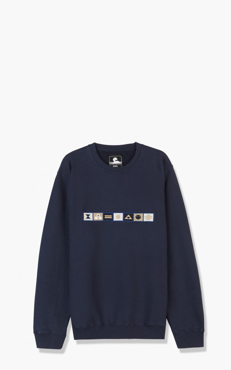 Edwin Karma Heavy Felpa Sweat Navy Blazer