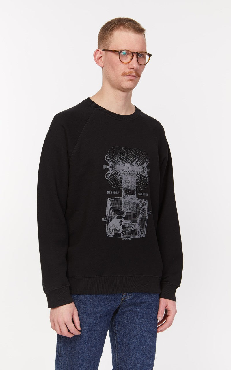 Edwin Ignorance Heavy Felpa Sweat Black