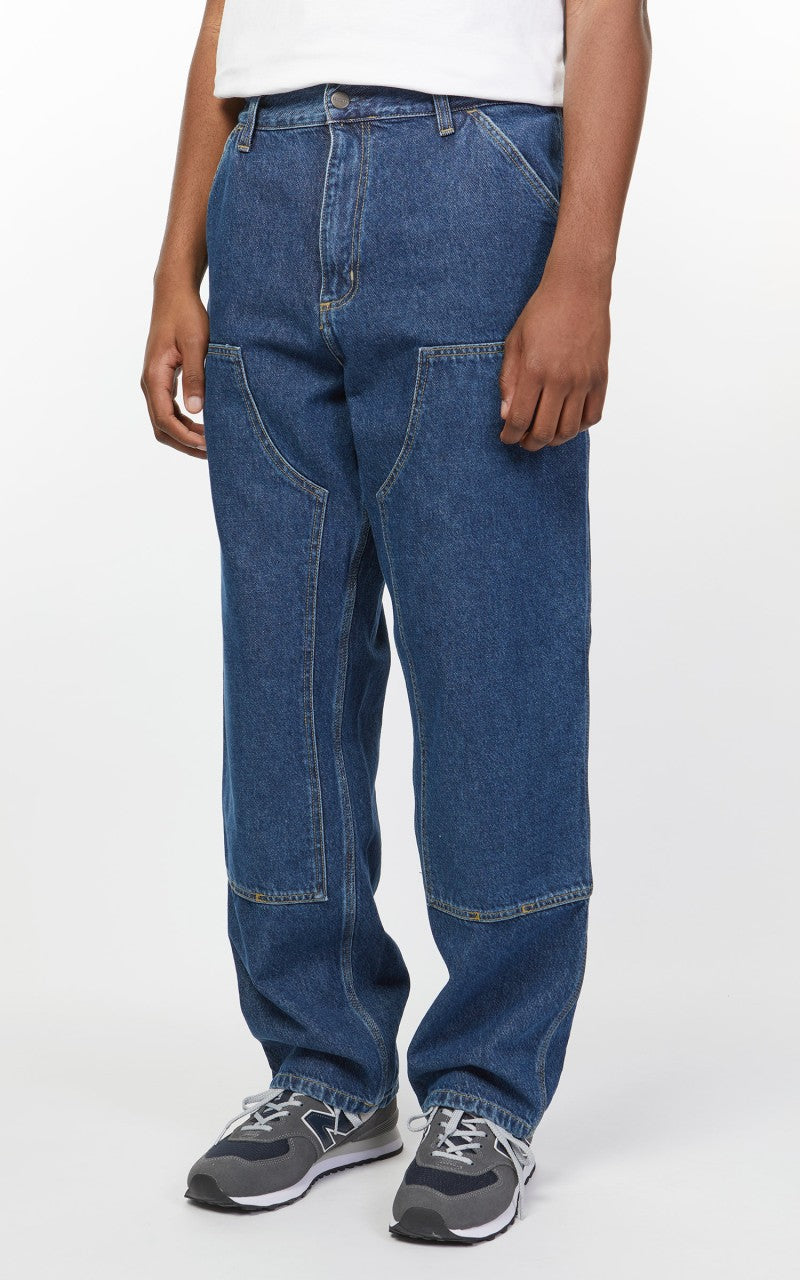 Carhartt WIP Double Knee Pant Fairfield Denim Stone Washed Blue