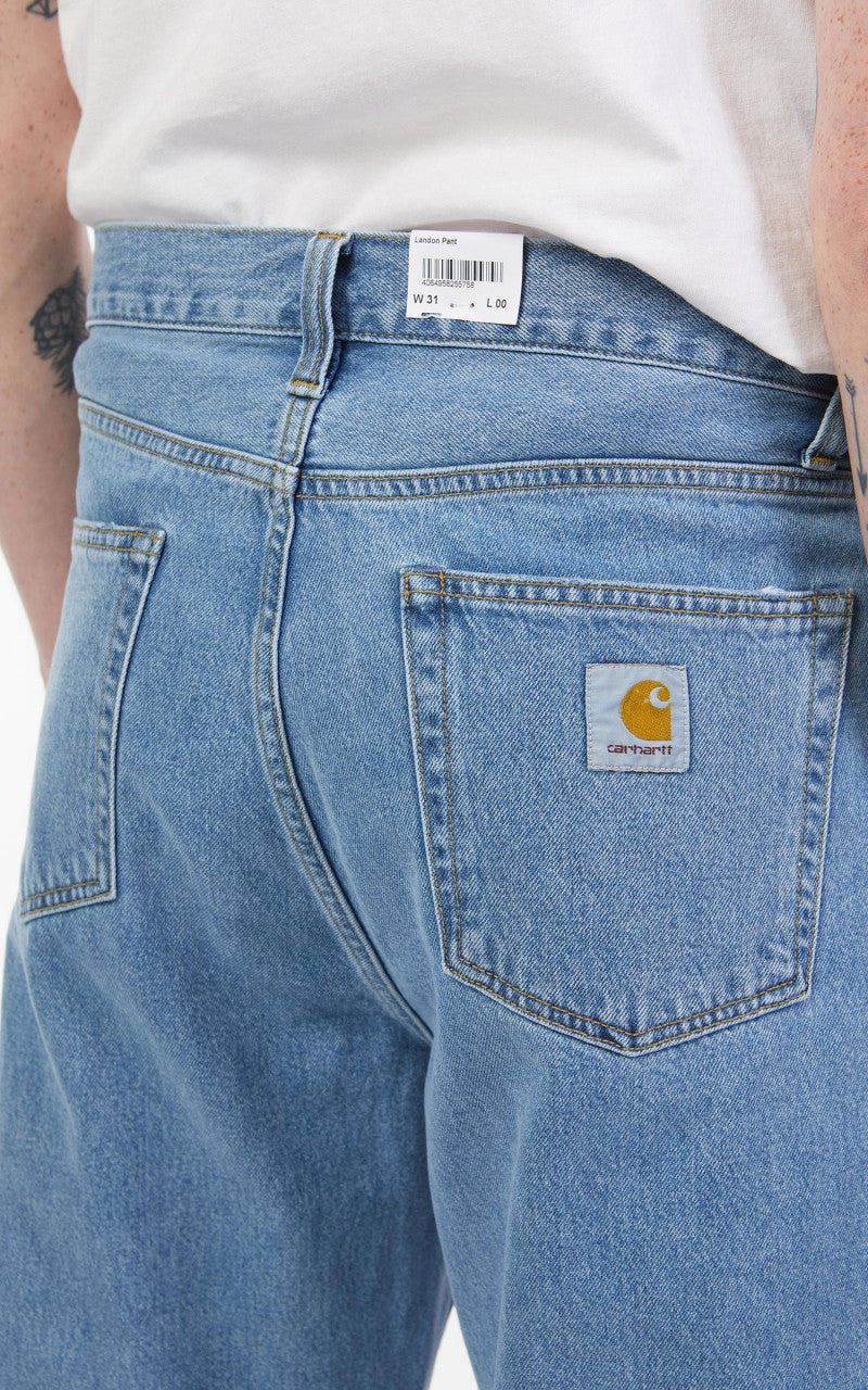 Carhartt WIP Landon Pant Blue Heavy Stone Wash