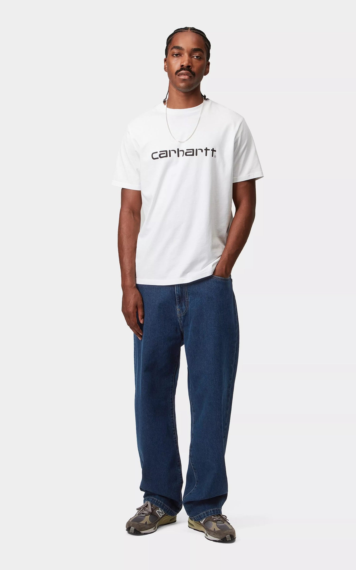 Carhartt WIP Landon Pant Robertson Denim Stone Washed Blue