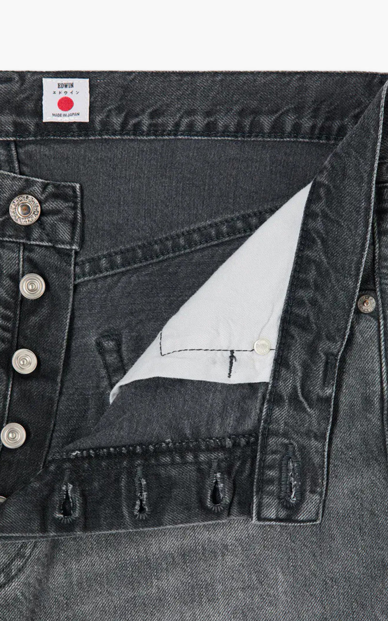 Edwin Loose Tapered "Made in Japan" Kaihara Purple White Selvage Black Light Wash
