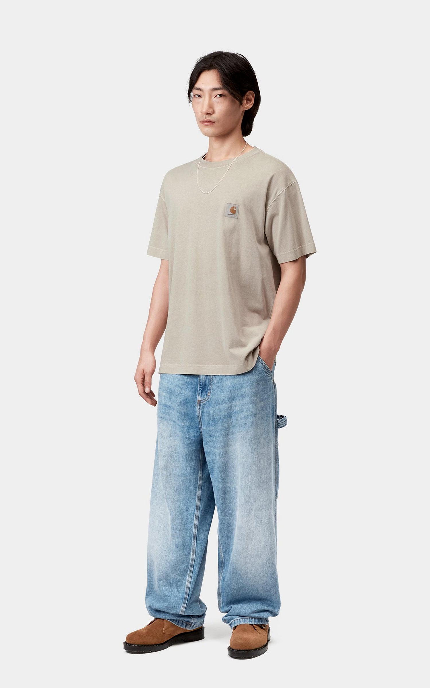 Carhartt WIP S/S Vista T-Shirt Garment Dyed Fleur De Sel