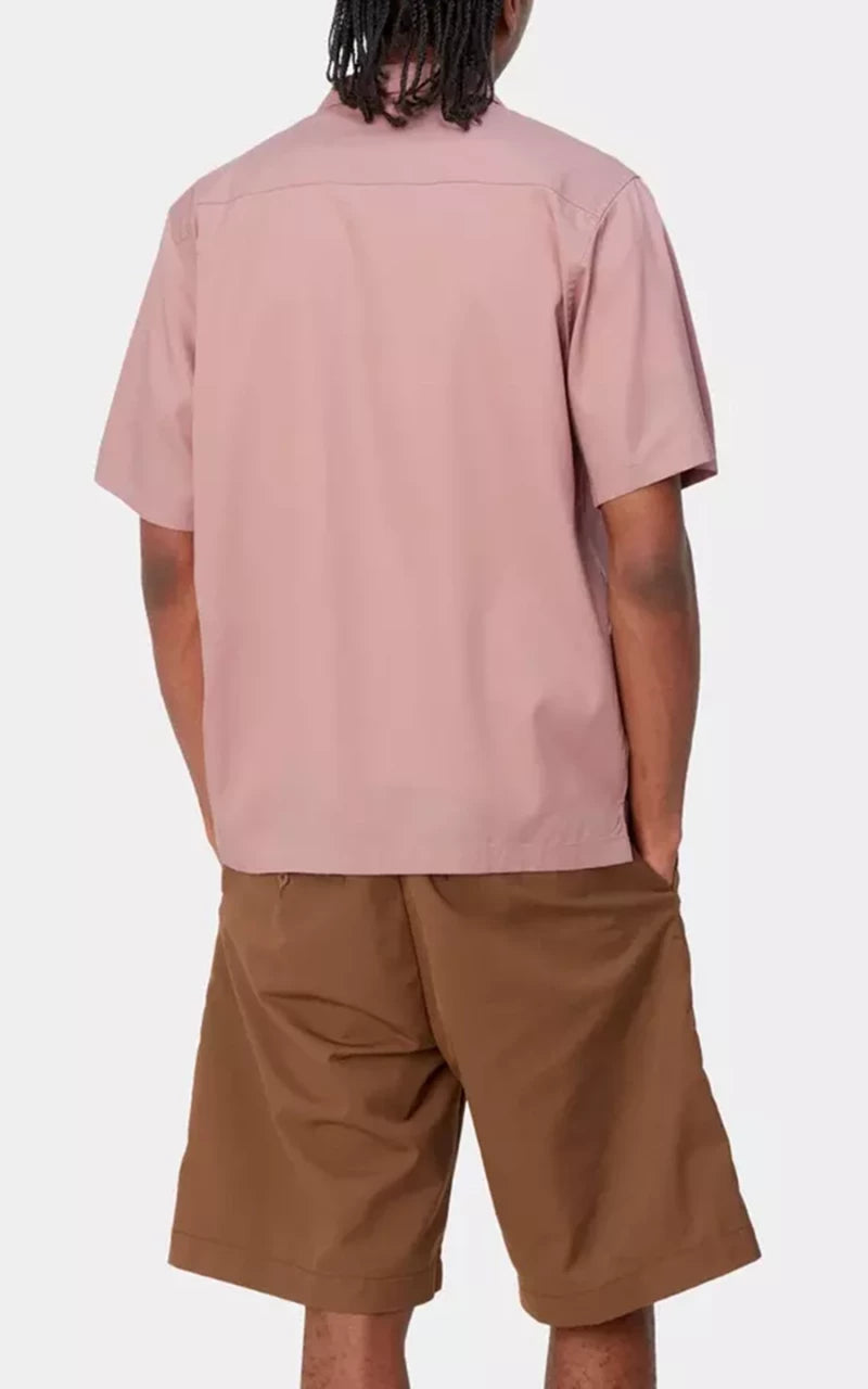 Carhartt WIP S/S Delray Shirt Glassy Pink/Black