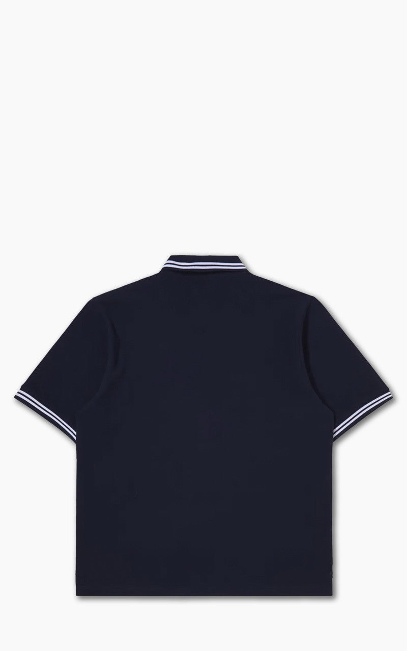 Edwin Affect Polo Pique Shirt Maritime Blue