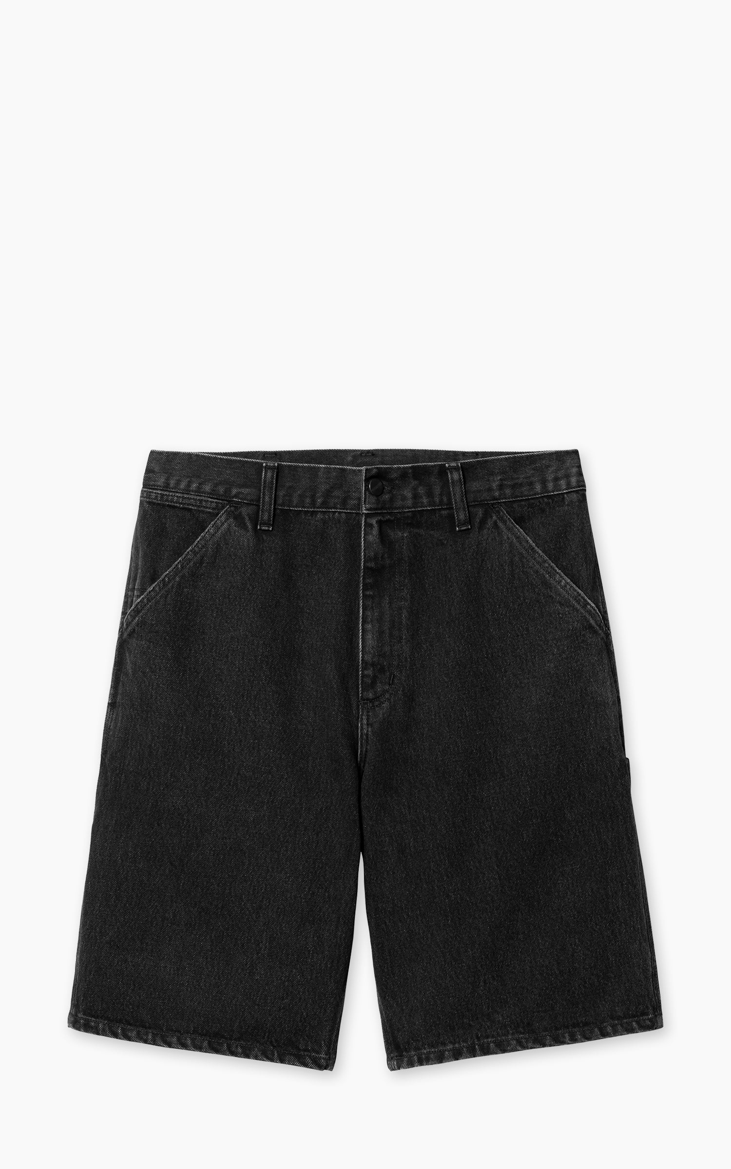 Carhartt WIP Single Knee Short Smith Denim Stone Washed Black