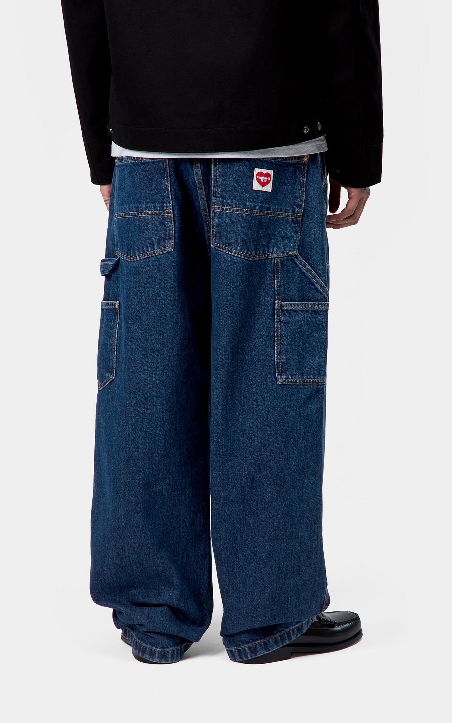 Carhartt WIP Nash Double Knee Pant Smith Denim Stone Washed Blue