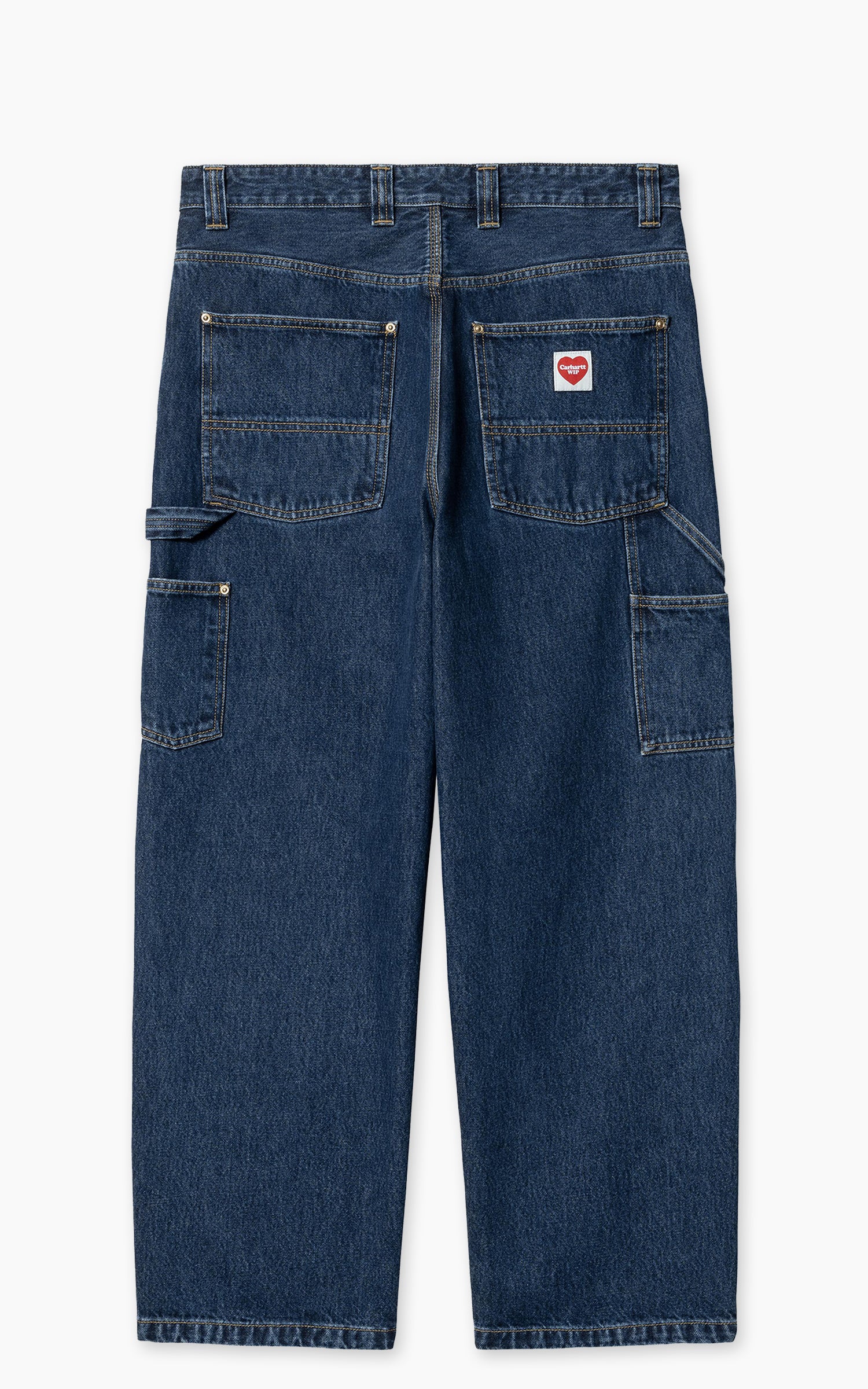 Carhartt WIP Nash Double Knee Pant Smith Denim Stone Washed Blue