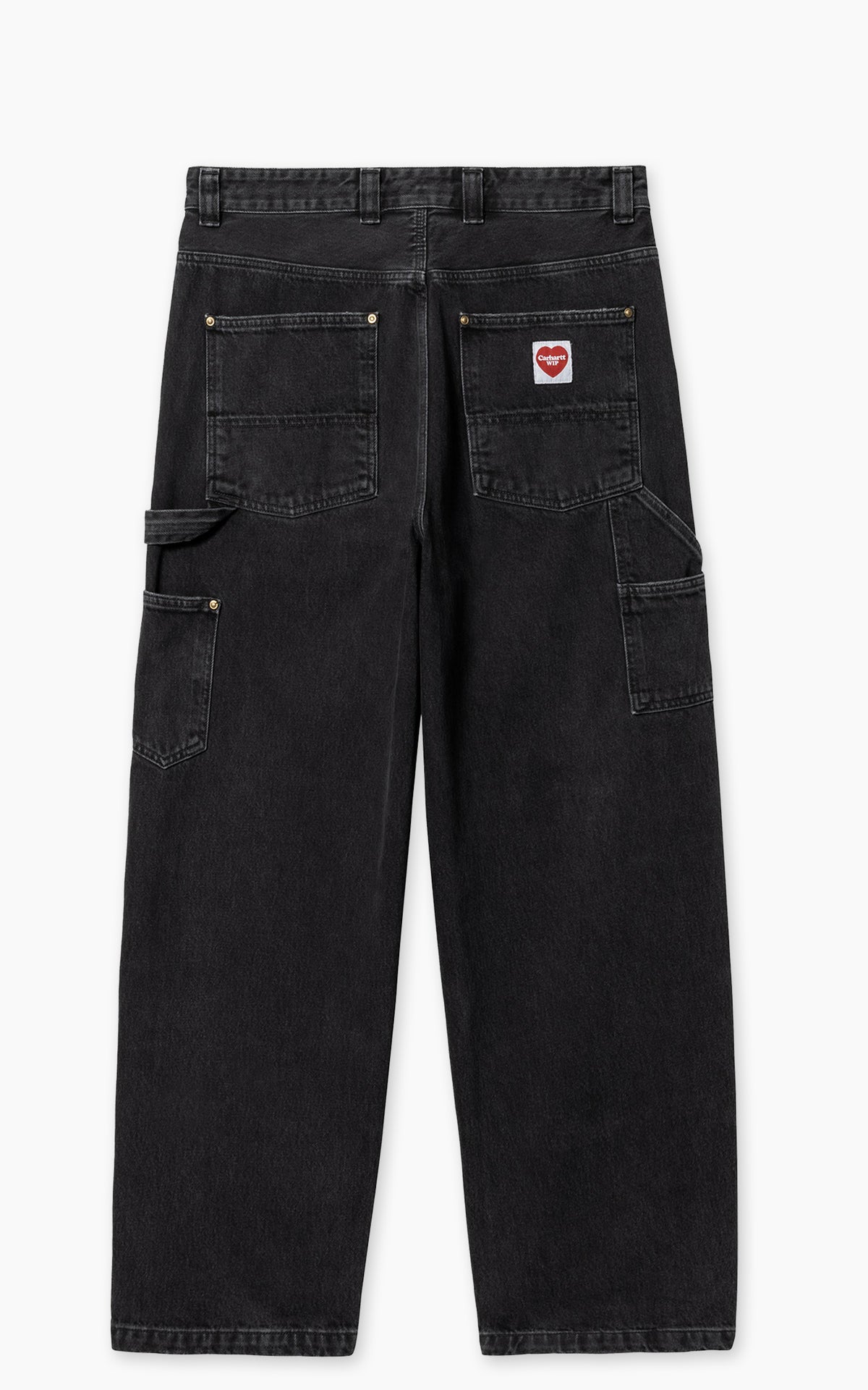 Carhartt WIP Nash Double Knee Pant Smith Denim Stone Washed Black
