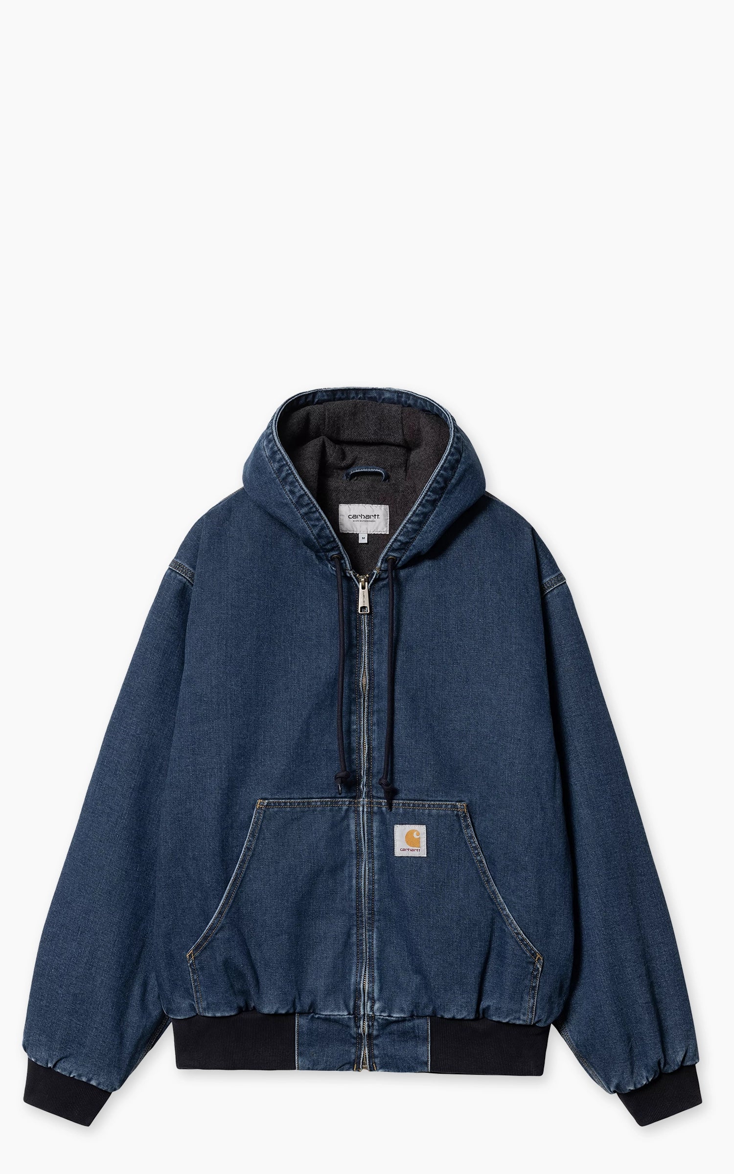 Carhartt WIP OG Active Rivet Jacket Maitland Denim Lined Stone
