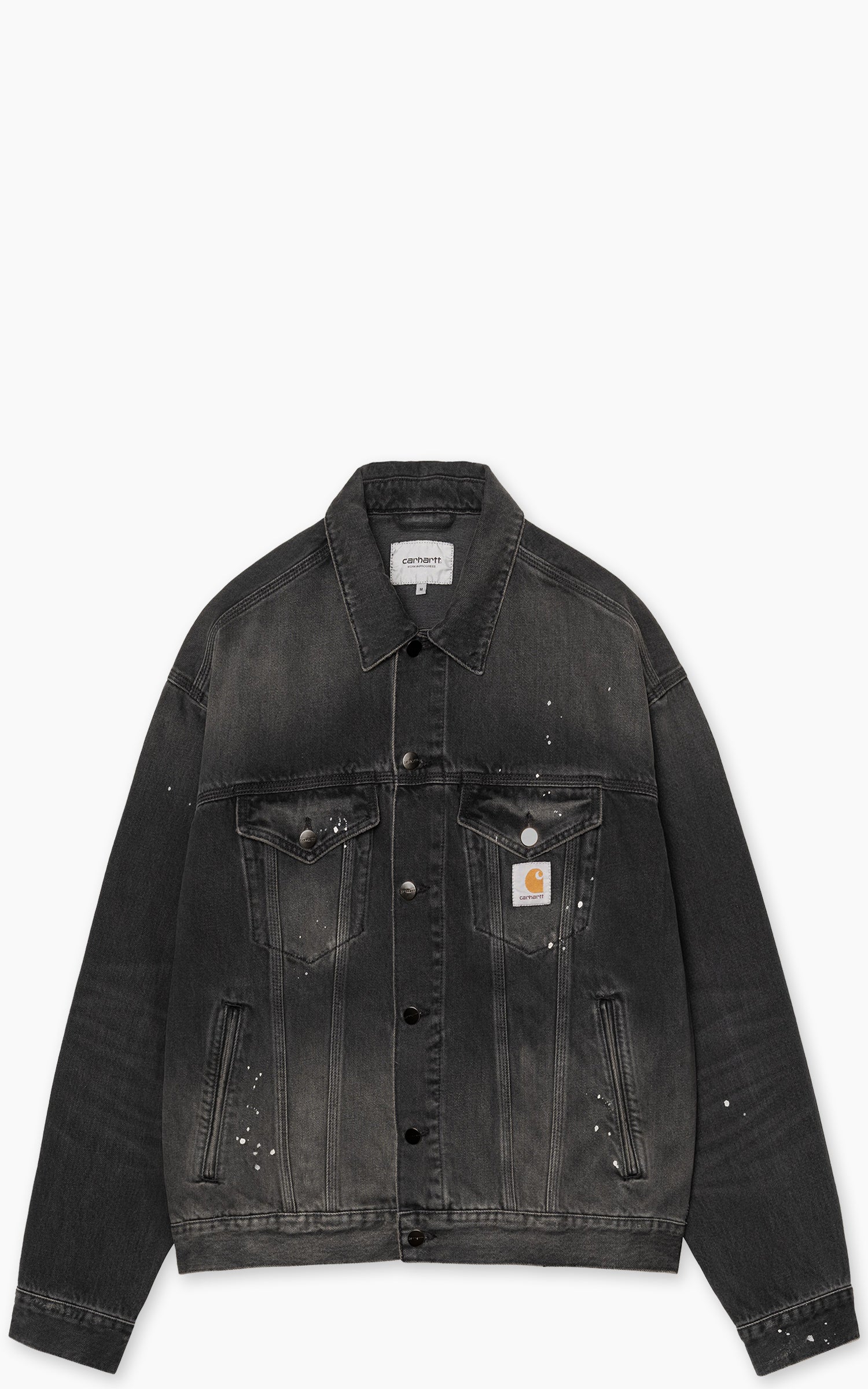 Carhartt WIP Helston Jacket Destroy Wash Black Splatter