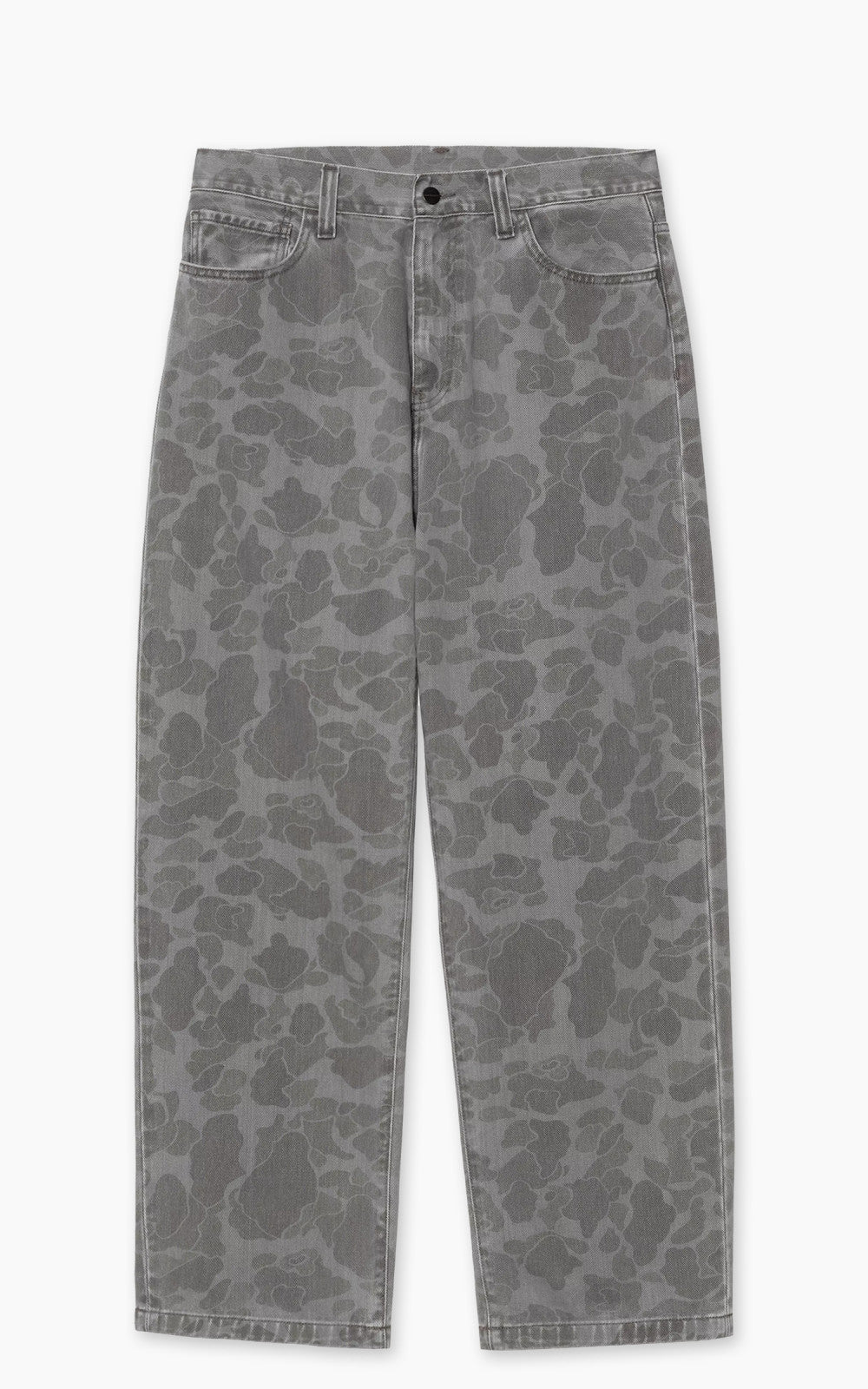 Carhartt WIP Duck Landon Pant Maitland Camo Duck Denim Heavy Bleach Wash Black