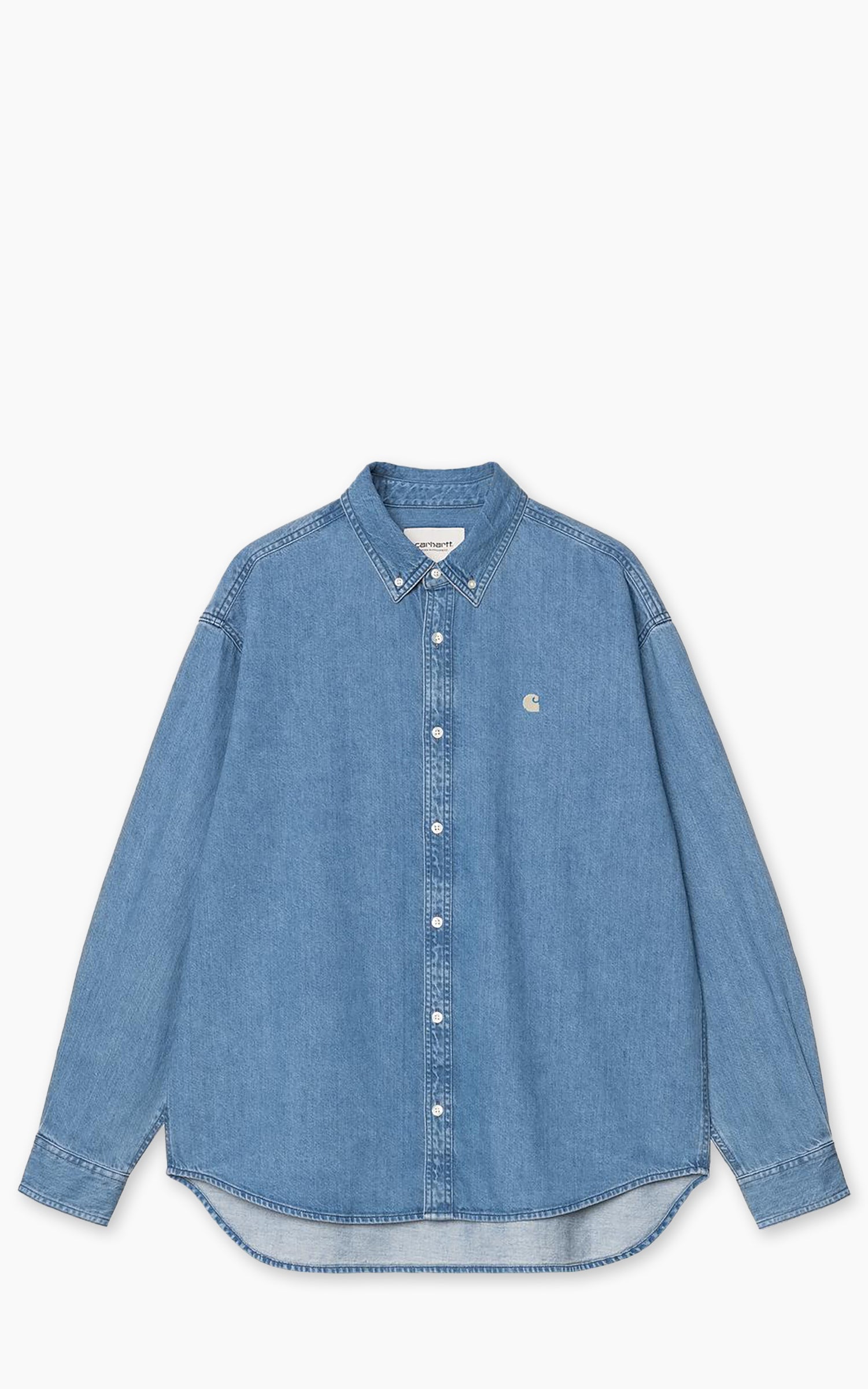 Carhartt WIP L/S Lucas Shirt Stone Washed Blue