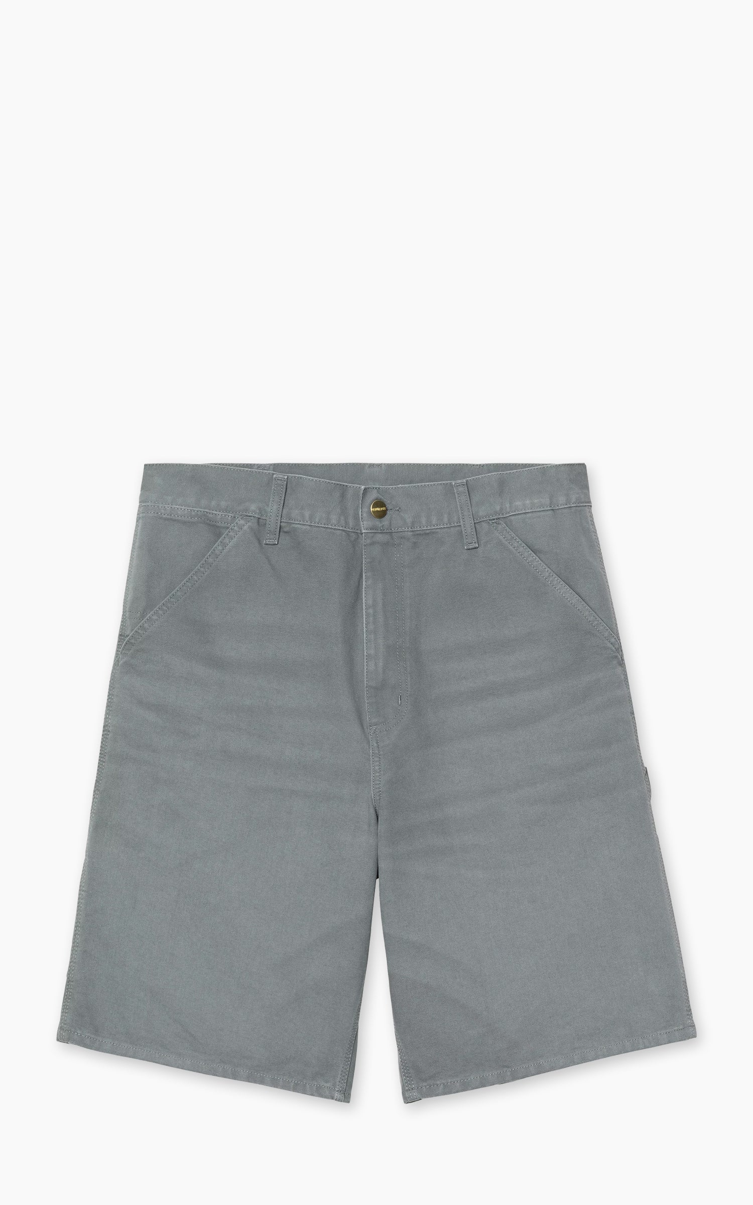 Carhartt WIP Single Knee Short Dearborn Canvas Stone Canvas Cozy Blue
