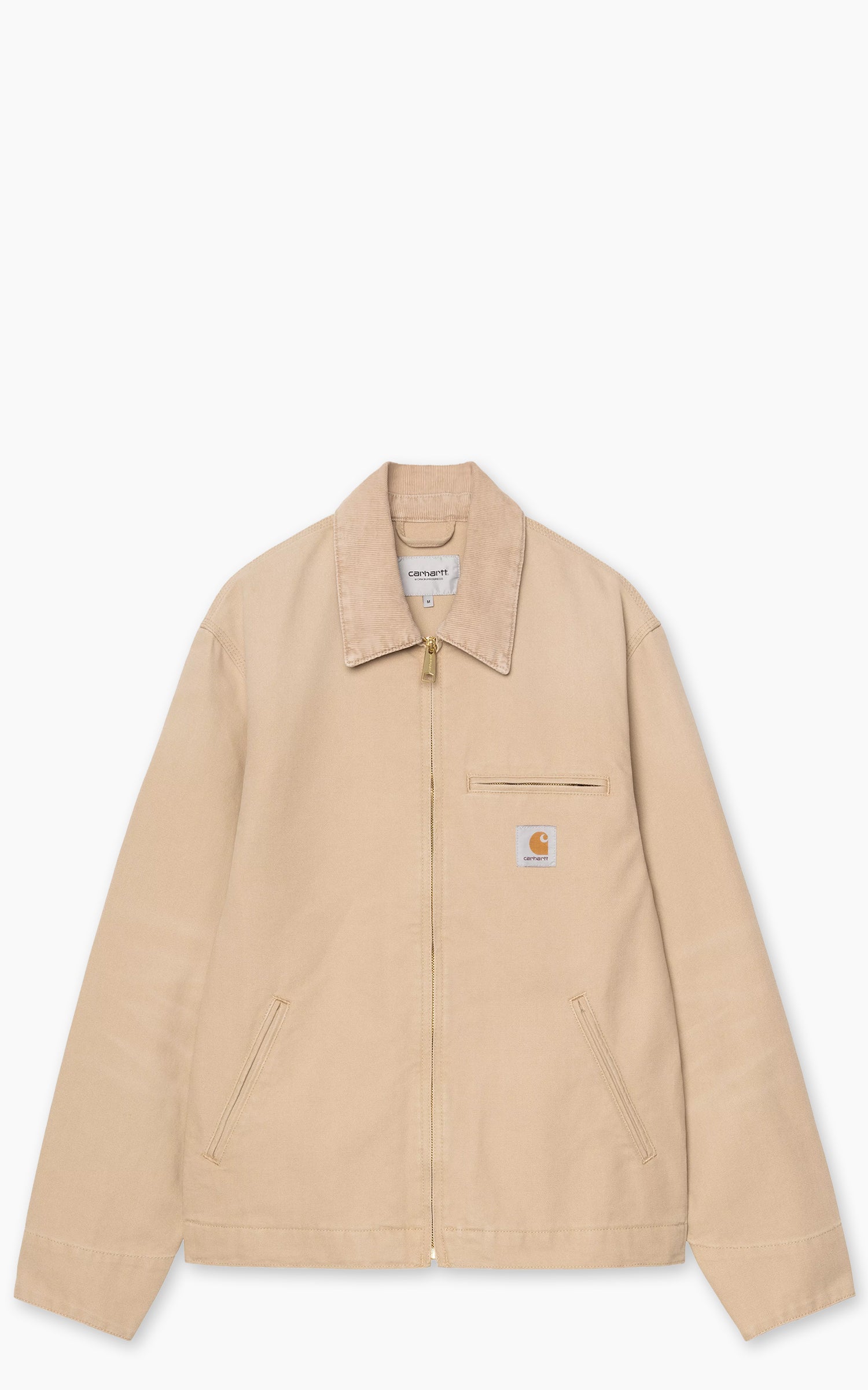 Carhartt WIP Detroit Jacket Dearborn Stone Canvas Dusty H Brown