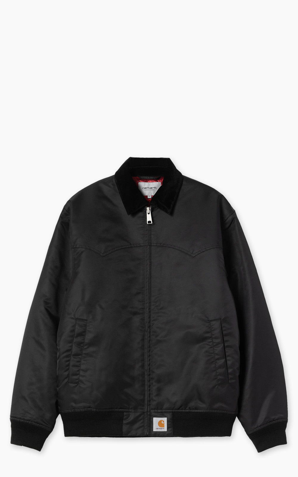 Carhartt WIP Santa Fe Alumni Jacket Black/Scarlet