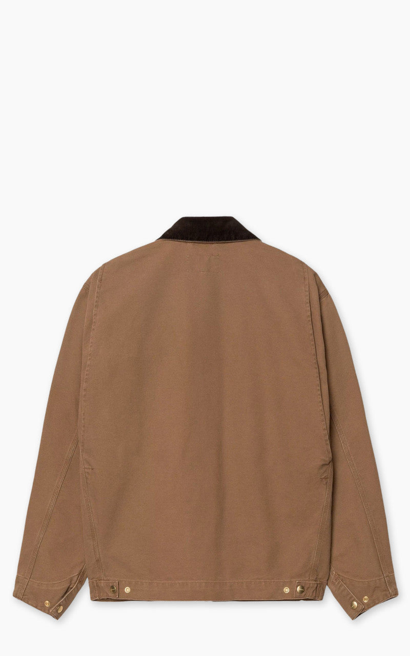 Carhartt WIP OG Detroit Jacket Dearborn Canvas Aged Canvas Hamilton Brown/Tobacco
