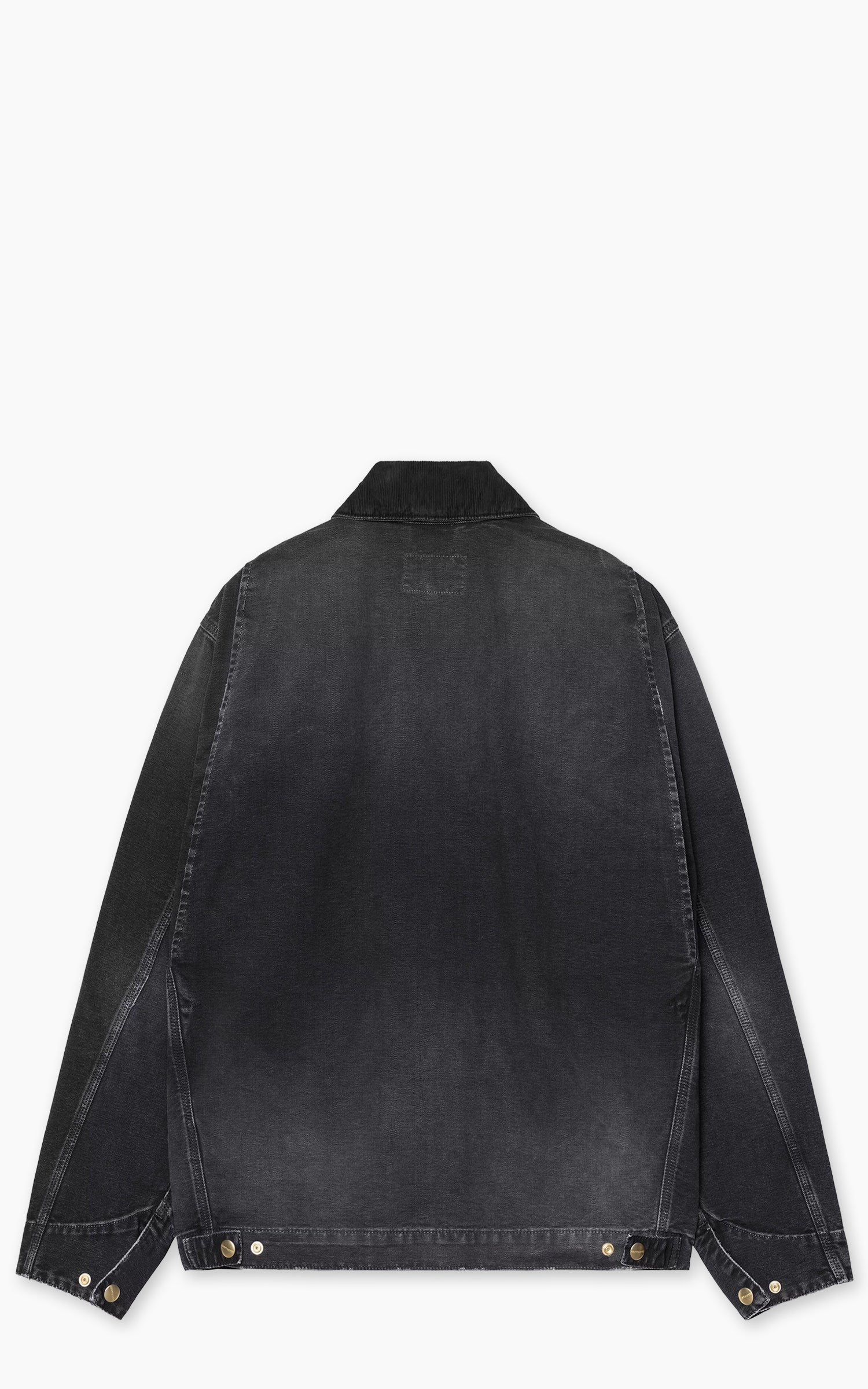 Carhartt WIP OG Detroit Jacket Dearborn Canvas Destroy Wash Black/Black