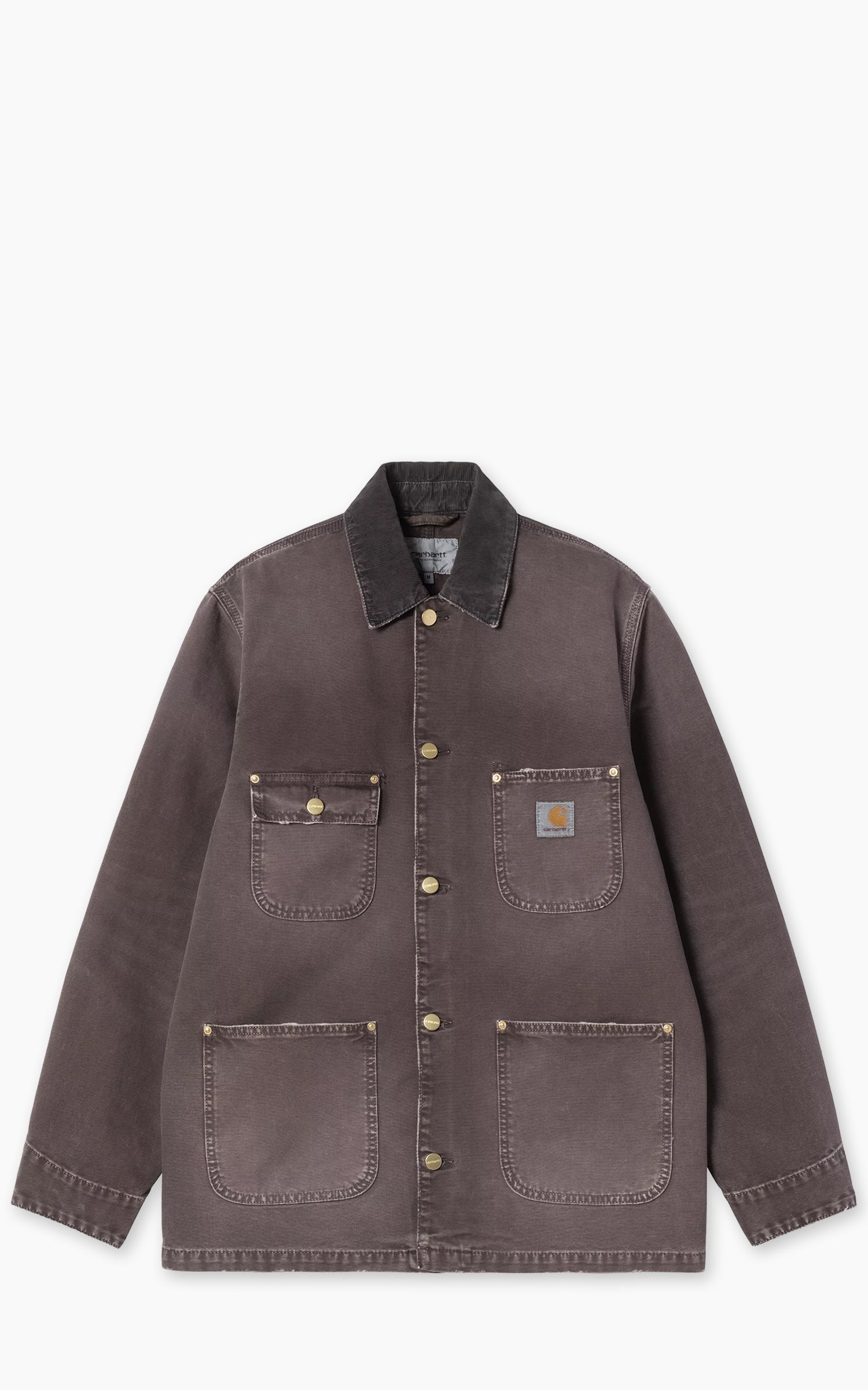 Carhartt WIP OG Chore Coat Dearborn Canvas Destroy Wash Tobacco/Tobacco