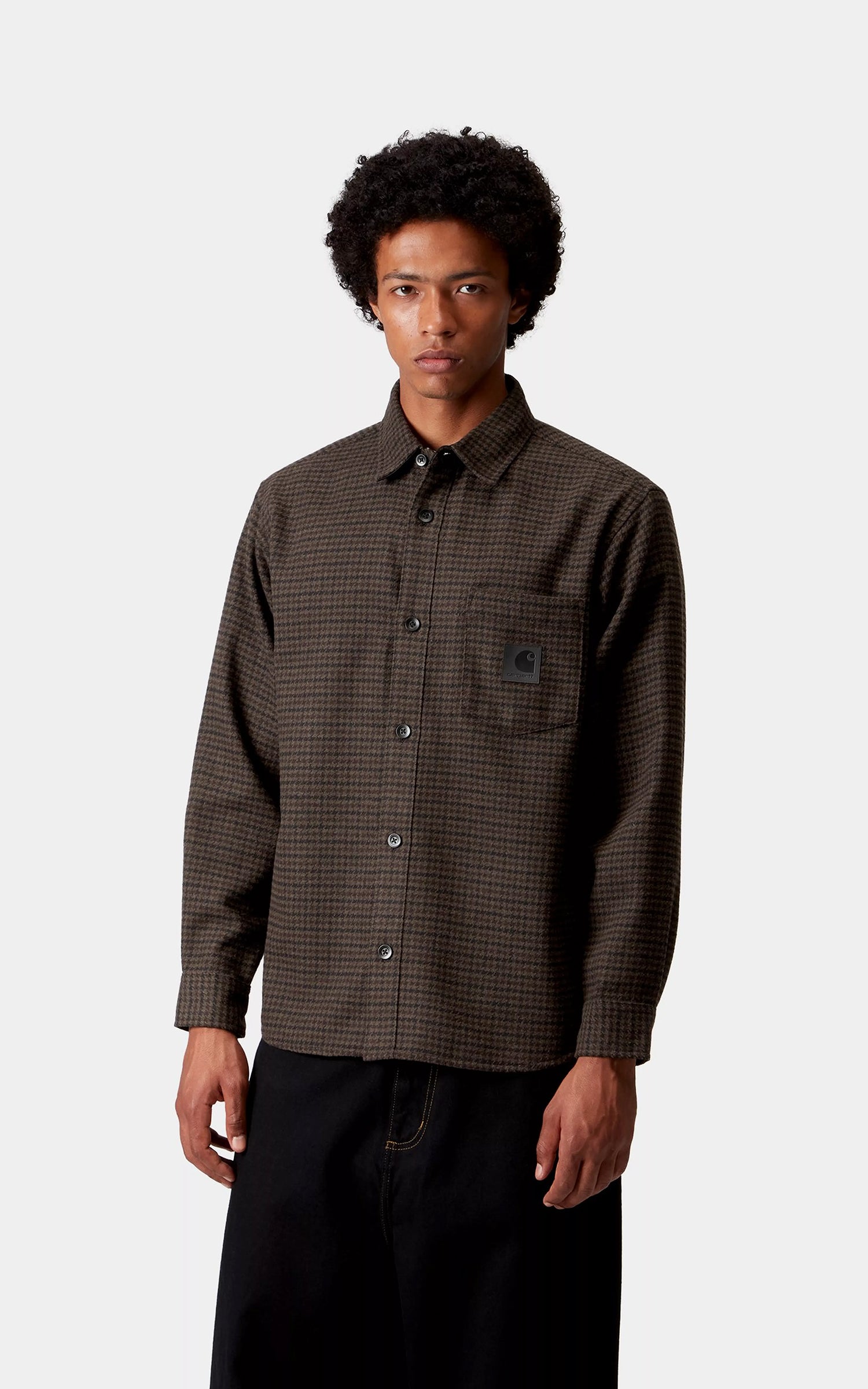 Carhartt WIP L/S Lowis Shirt Lowis Hounstooth/Vitola Heather
