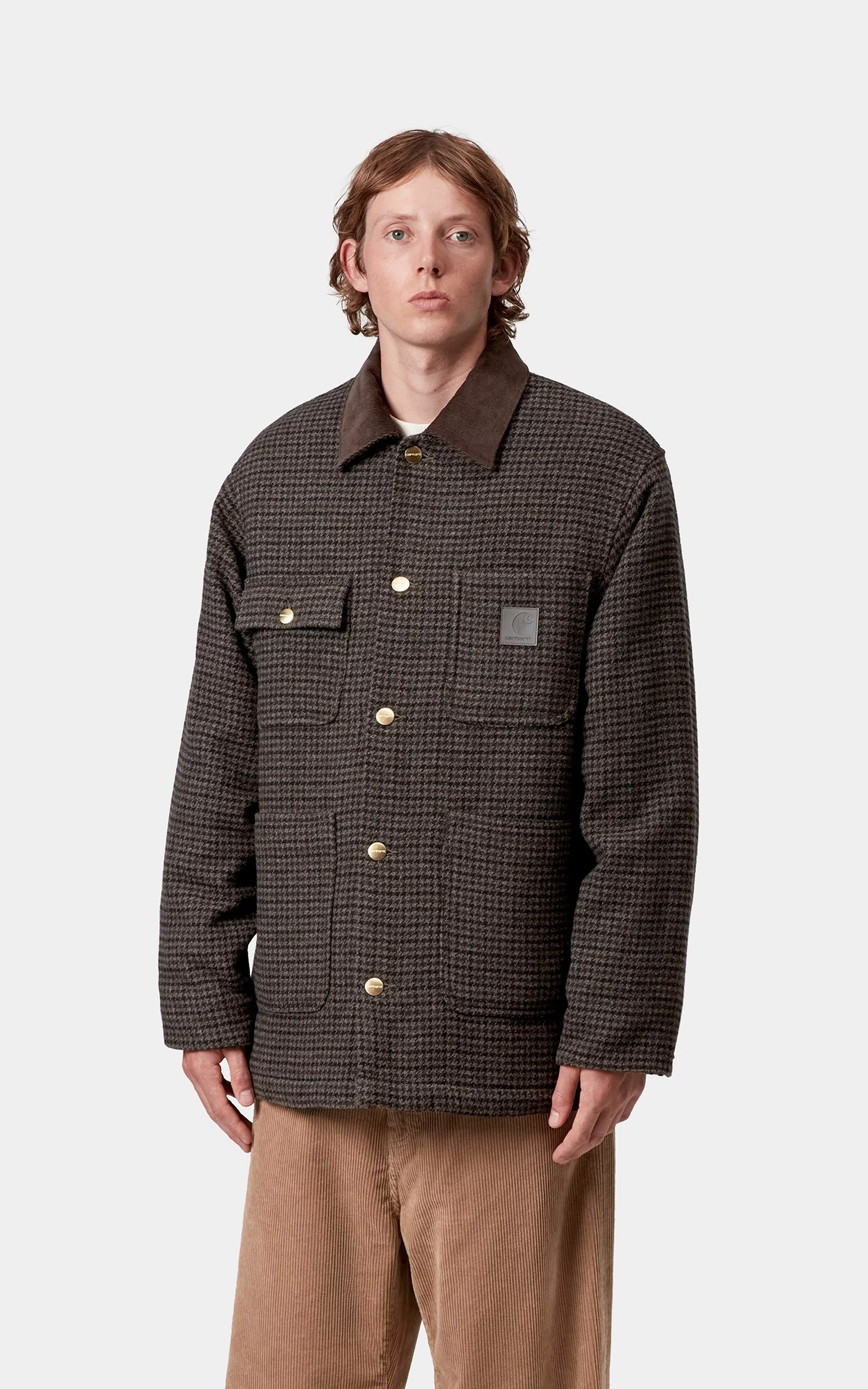 Carhartt WIP Lowis Chore Coat Lowis Houndstooth/Vitola Heather