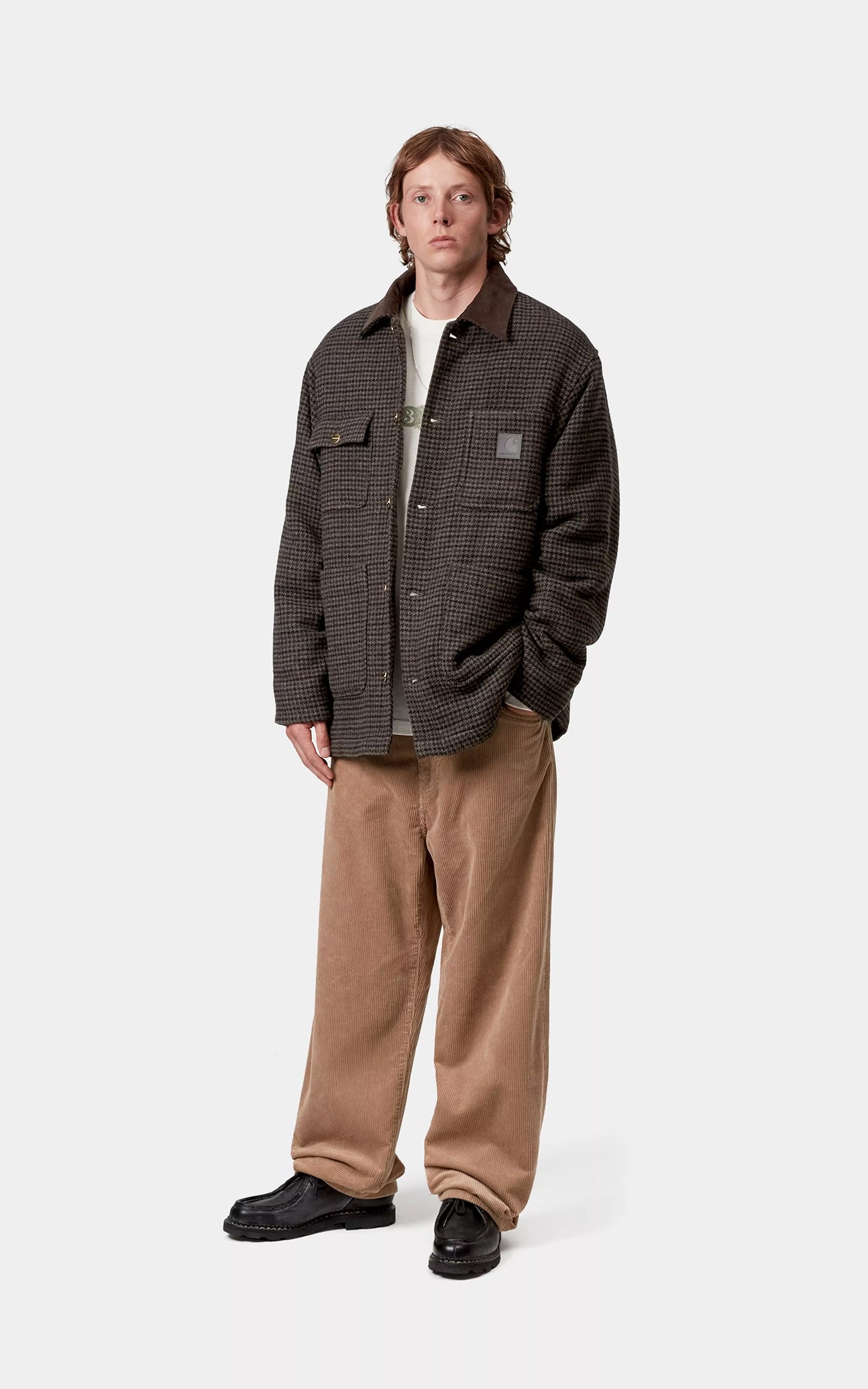 Carhartt WIP Lowis Chore Coat Lowis Houndstooth/Vitola Heather