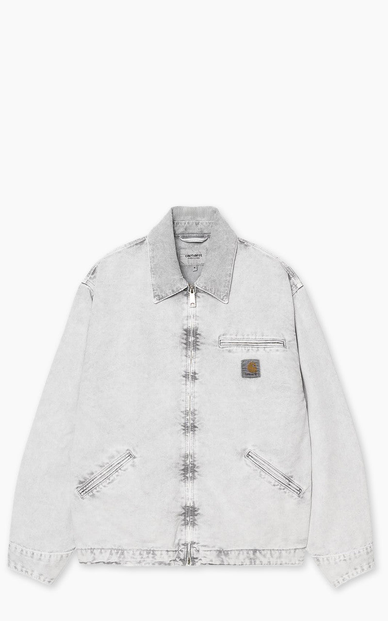Carhartt WIP OG Detroit Jacket Dearborn Canvas Black/Black Chalk Wash