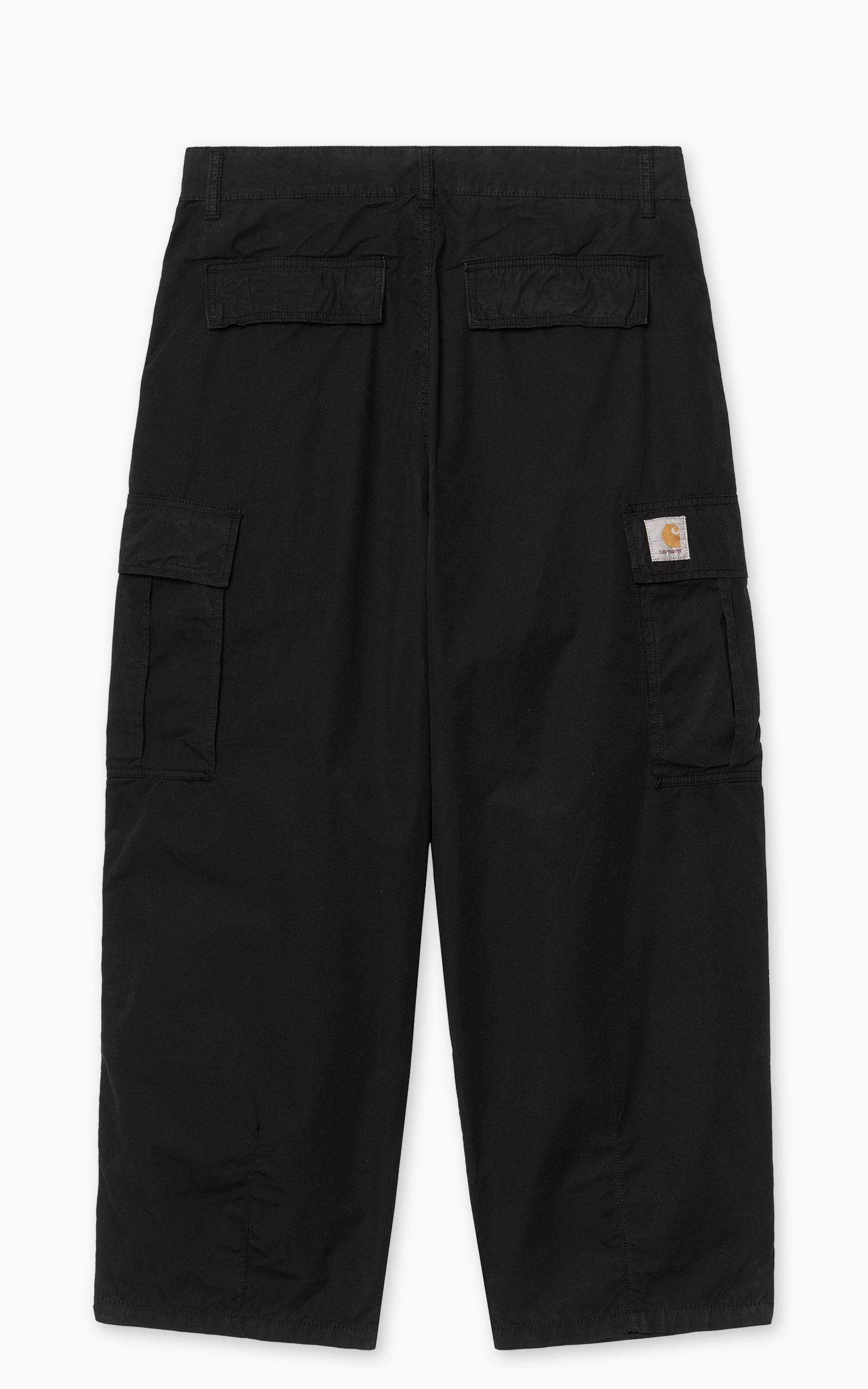 Carhartt WIP Cole Cargo Pant Cotton Palatine Poplin Garment Dyed Black