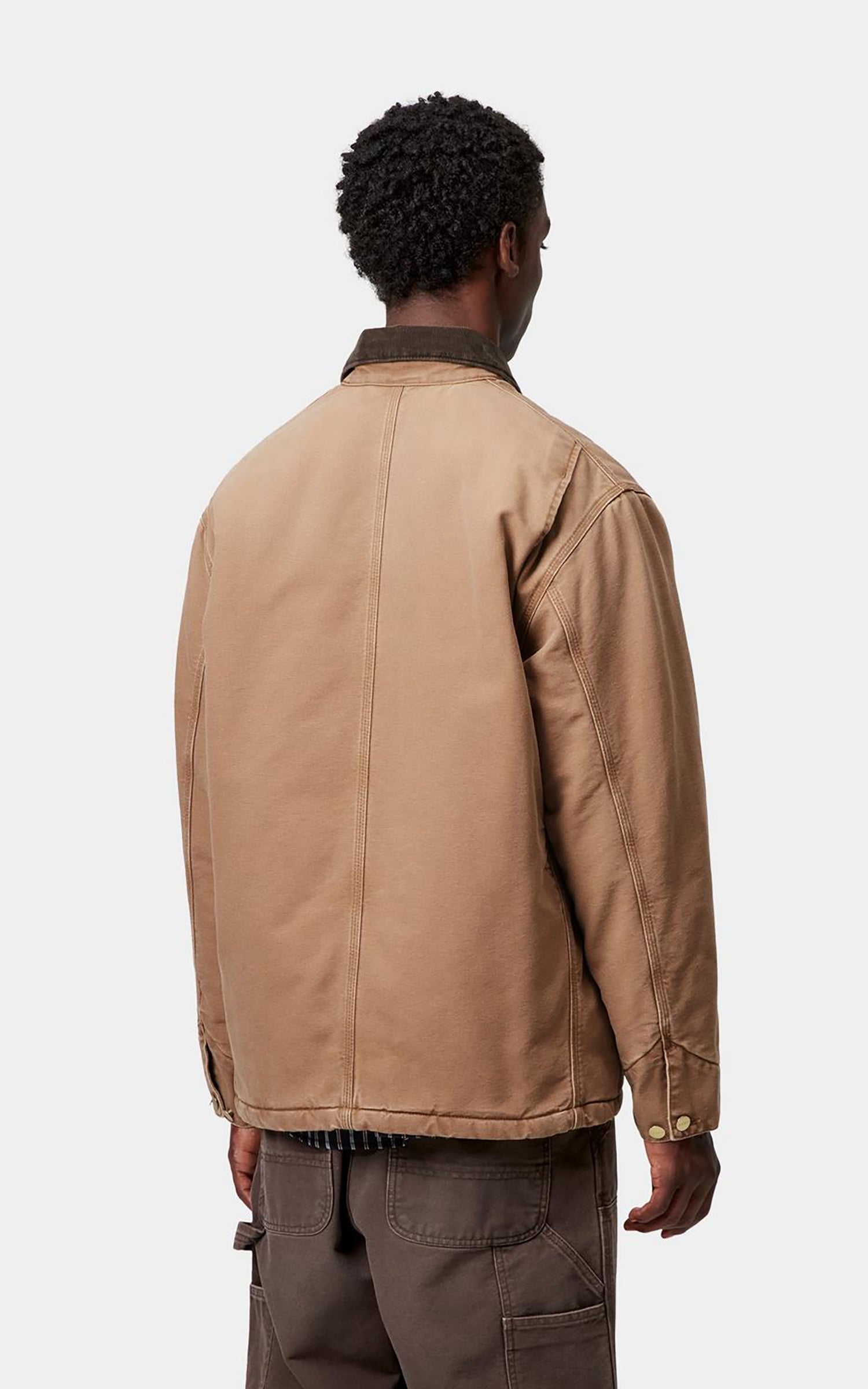 Carhartt WIP OG Chore Coat Dearborn Canvas Stone Wash Hamilton Brown/Tobacco