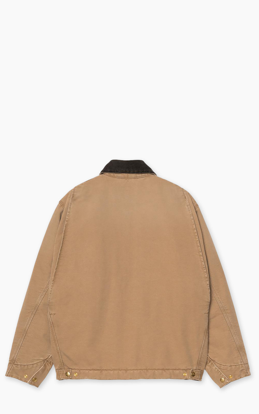 Carhartt WIP OG Detroit Jacket Dearborn Canvas Stone Hamilton Brown/Tobacco
